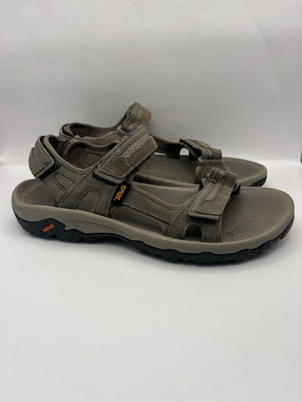 Teva Hudson Brown Suede Sandals Men Size 10